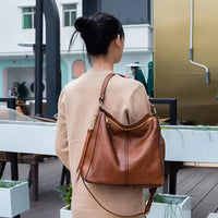 Nordvesk™ Luksus Hobo Håndveske – 3-Delt Sett